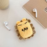 Wholesale Cute Design Cartoon Handcraft Wool Fabric Cover Skin for Airpod (1 / 2) Charging Case (Lion)